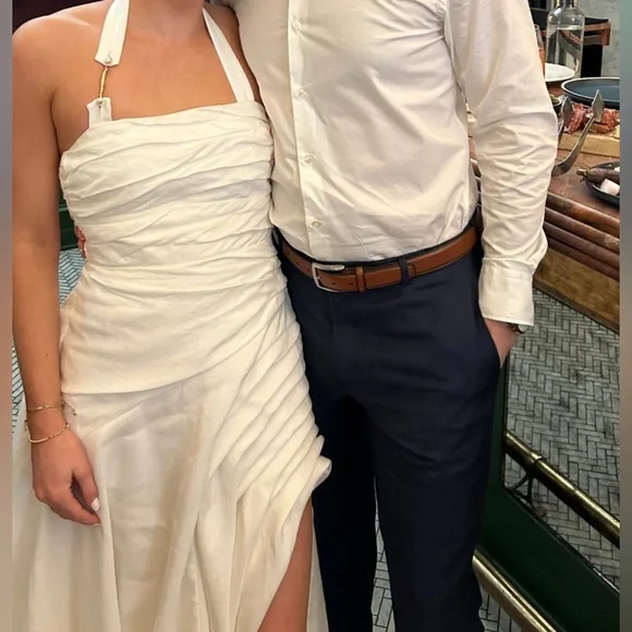 AJE Mika Draped Split Maxi Dress - Picture 7 of 7